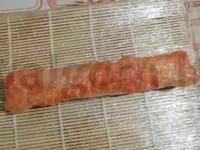 Sveiki naminiai Filadelfijos suktinukai su avokadu Žingsnis 3