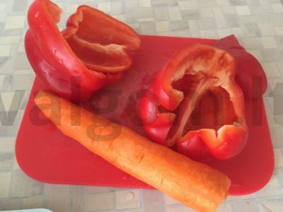 Menkė su daržovėmis Žingsnis 1