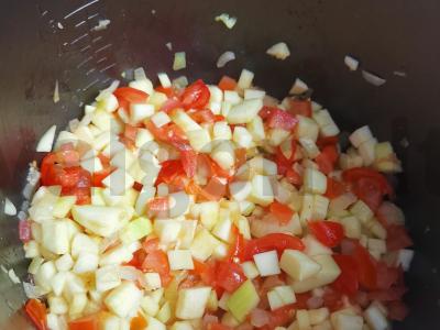 Multicooker keptuvėje troškintos daržovės Žingsnis 6