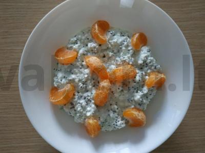Varškės desertas su chia Žingsnis 2