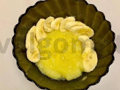 Sveiki avižiniai sausainiai su obuolių ir bananų tyre, džiovintais vaisiais ir riešutais Žingsnis 1