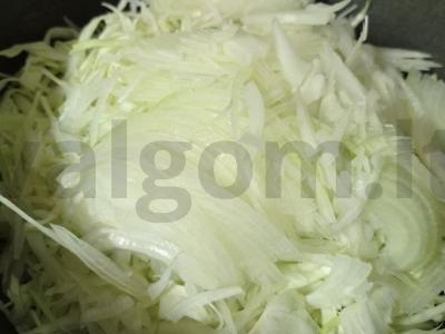 Aštrios kopūstų salotos Žingsnis 3
