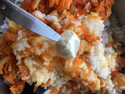 Sultingi ryžiai su daržovėmis ir žolelėmis Žingsnis 8