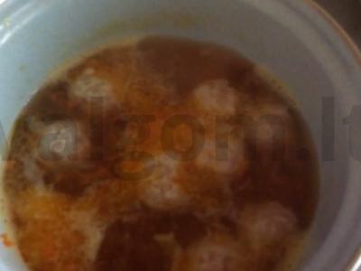 Kreminė sriuba su mėsos kukuliais Žingsnis 3