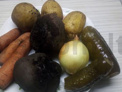 Vinaigrette yra biudžeto salotos Žingsnis 1