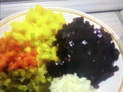 Vinaigrette yra biudžeto salotos Žingsnis 3