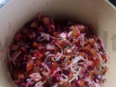 Vinaigrette yra biudžeto salotos Žingsnis 4