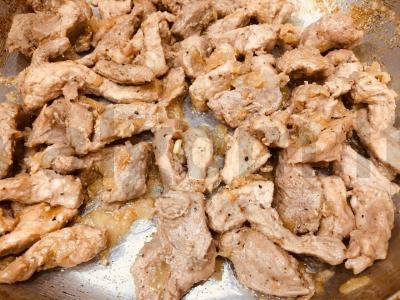 Širdinga šavarma su tahini padažu Žingsnis 2