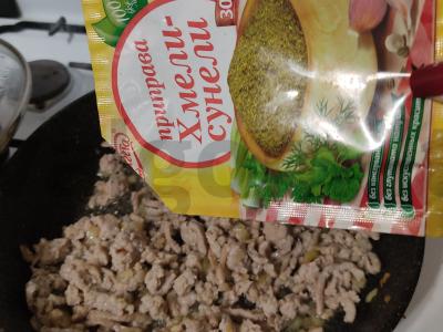 Makaronų mišinys su malta mėsa Žingsnis 3