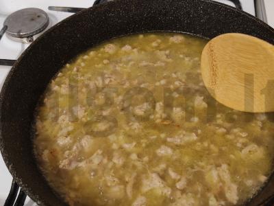 Makaronų mišinys su malta mėsa Žingsnis 4