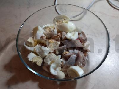 Foršmakas su silke ir obuoliais Žingsnis 4