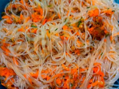 Funchose su daržovėmis padaže Žingsnis 8