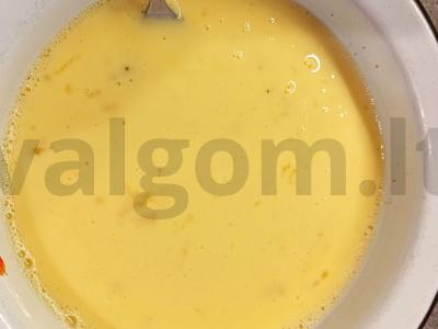 Omletas su daržovėmis ir juodaisiais pipirais Žingsnis 5
