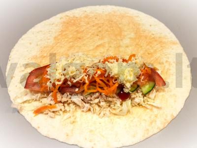 Šavarma tortilijoje Žingsnis 7