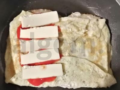 Sumuštinis su kiaušiniu ir lydytu sūriu Žingsnis 4