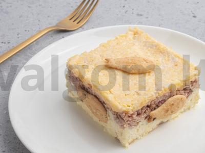 Žuvies salotos su žuvies krekeriais Žingsnis 7