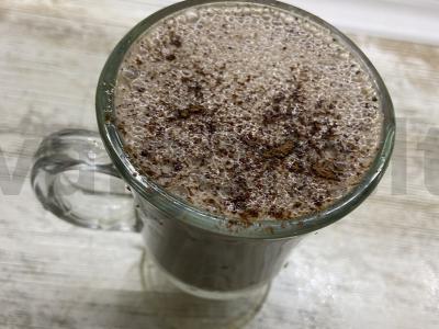Bananų kava su cinamonu ir kakava Žingsnis 7