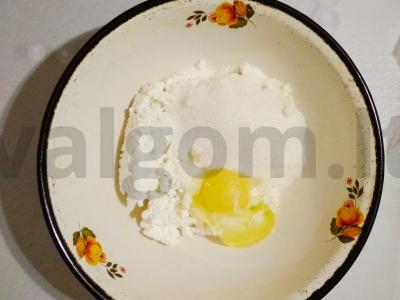 Sūrio trikampėliai Žingsnis 1