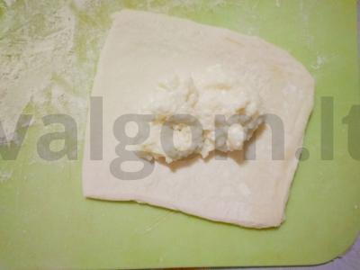 Sūrio trikampėliai Žingsnis 3