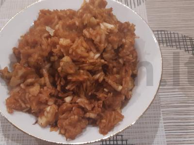 Švelnus birių produktų pyragas su obuoliais Žingsnis 1