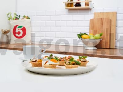 Tartaletės su grybais ir putpelių kiaušiniais pagrindine nuotrauka