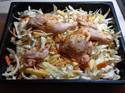 Solyanka su vištiena orkaitėje Žingsnis 7