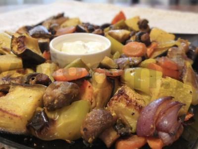 Keptos mišrios daržovės pagrindine nuotrauka