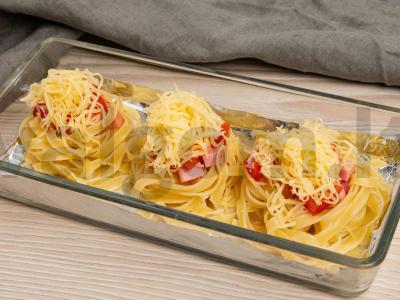 Su dešrelėmis kepti lizdai Žingsnis 4