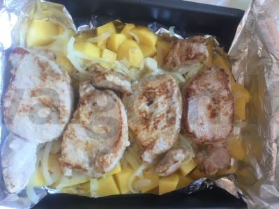 Kiauliena su bulvėmis orkaitėje Žingsnis 8