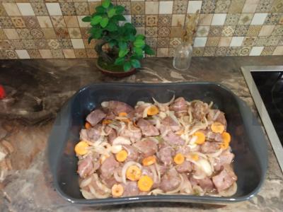 Kiauliena, kepta vyno marinate Žingsnis 7