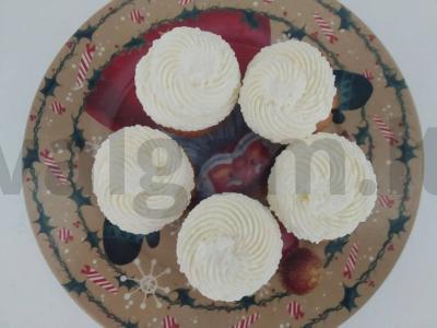 Vaniliniai keksiukai su serbentų confit ir maskarponės kremu pagrindine nuotrauka