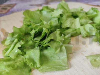 Šiltos Cezario salotos tiems, kurie mėgsta greitai ir skaniai Žingsnis 2