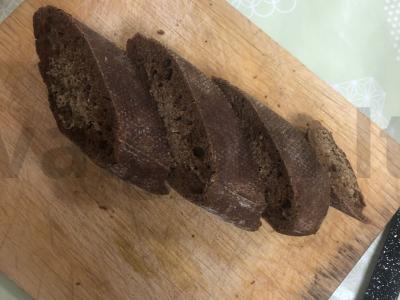 Česnakų laivo užkandis. Žingsnis 1