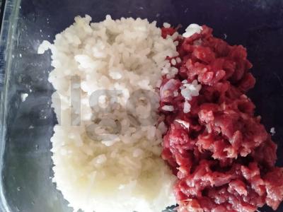 Supjaustyti jautienos ežiukai Žingsnis 1
