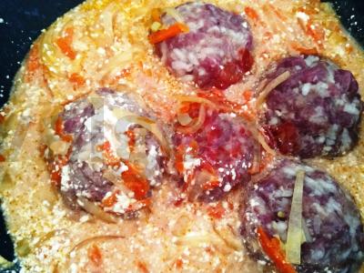 Supjaustyti jautienos ežiukai Žingsnis 4