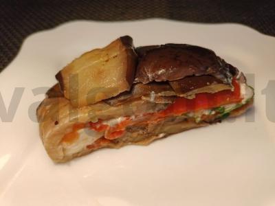 Daržovių terina su baklažanais ir rikota pagrindine nuotrauka