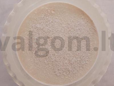 Varškės pudingas su abrikosais ir džiovintomis vyšniomis Žingsnis 2