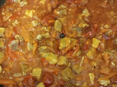 Basmati ryžiai su daržovėmis ir kiauliena Žingsnis 6