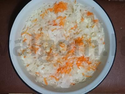 Rauginti kopūstai vegetarams Žingsnis 2