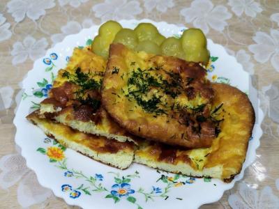 Skanus omletas orkaitėje pagrindine nuotrauka