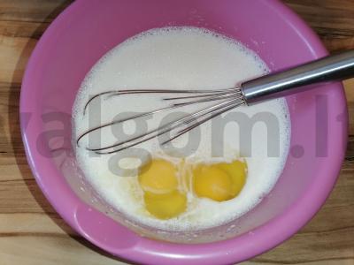 Kūdikių mišinio blyneliai Žingsnis 2