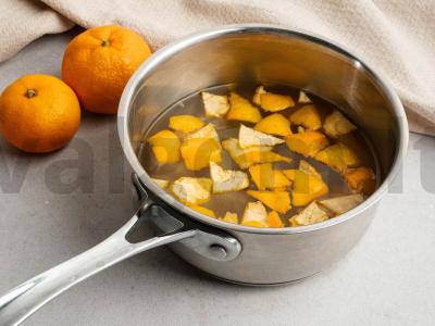 Mandarinų žievelės saldainiai Žingsnis 2