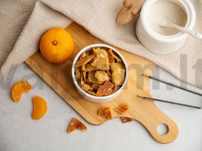 Mandarinų žievelės saldainiai pagrindine nuotrauka