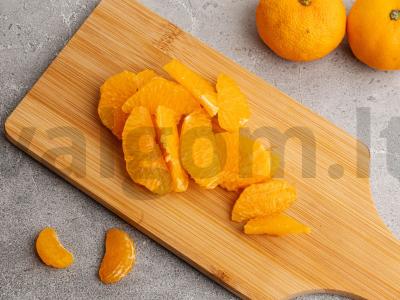 Vištienos širdelės su mandarinais Žingsnis 1