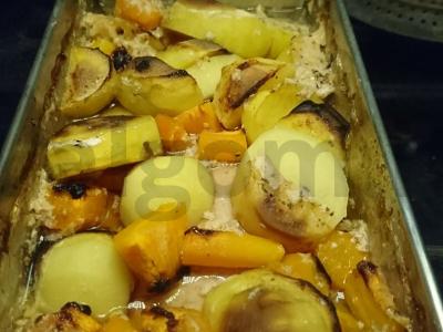 Marinate kepta kalakutiena su daržovėmis Žingsnis 4