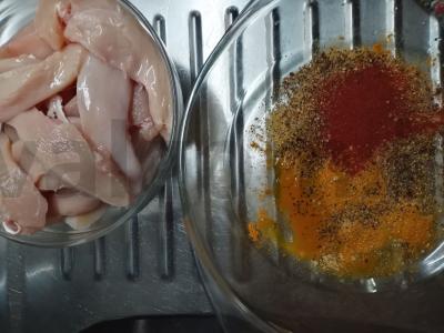 Traškios vištienos juostelės. Žingsnis 2