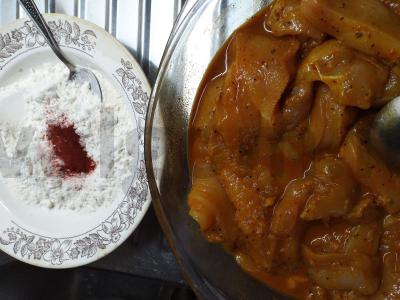 Traškios vištienos juostelės. Žingsnis 4