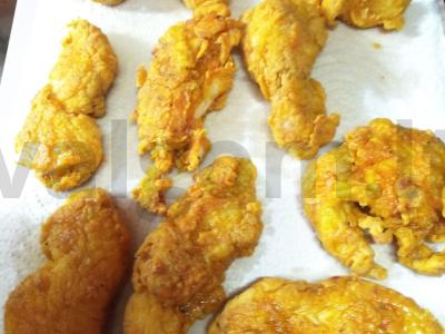 Traškios vištienos juostelės. Žingsnis 8