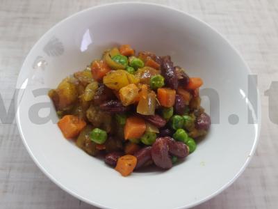 Kiauliena ir daržovės greitiems pietums Žingsnis 7