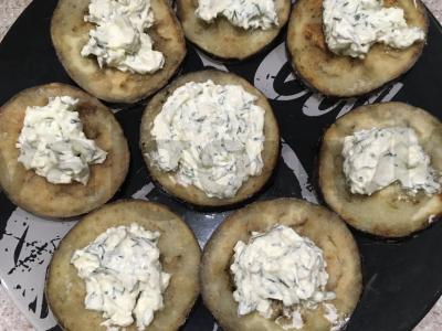 Traškus baklažanų užkandis su pomidorais Žingsnis 7